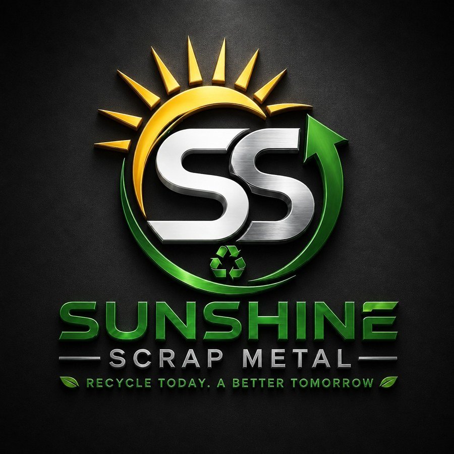 Sunshine Scrap Metal logo — Recycle today. A better tomorrow.